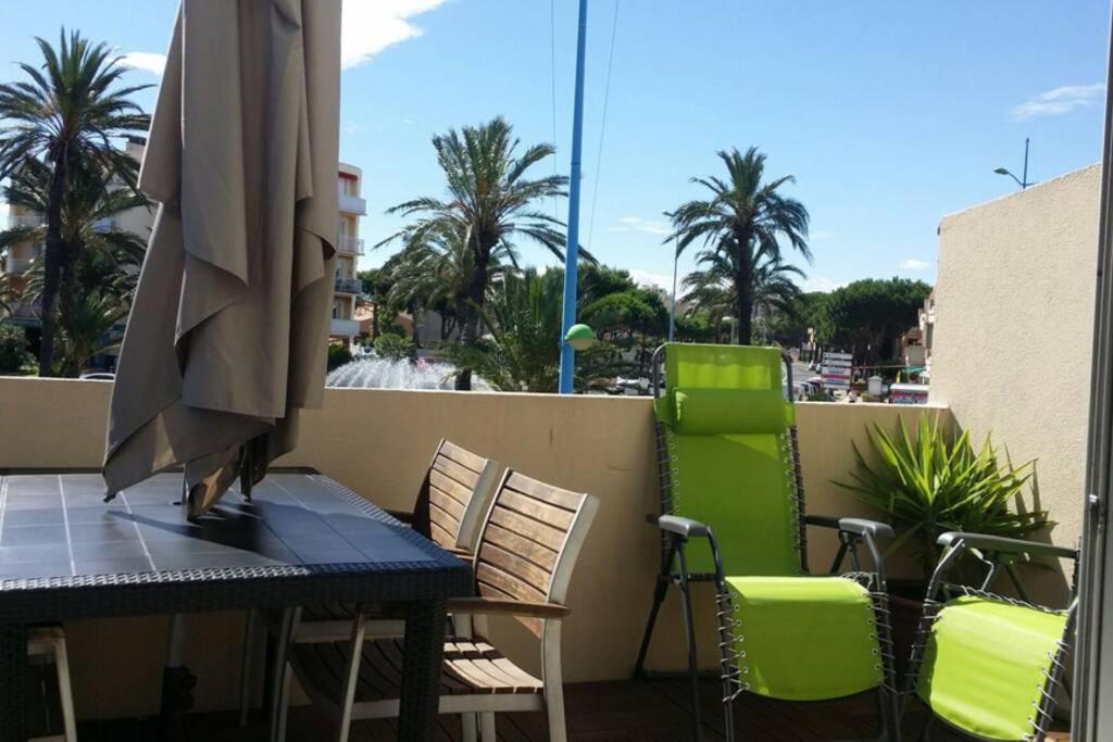 Beau T2 Climatise Avec Terrasse 100M Plage Apartment Saint-Cyprien  Bagian luar foto